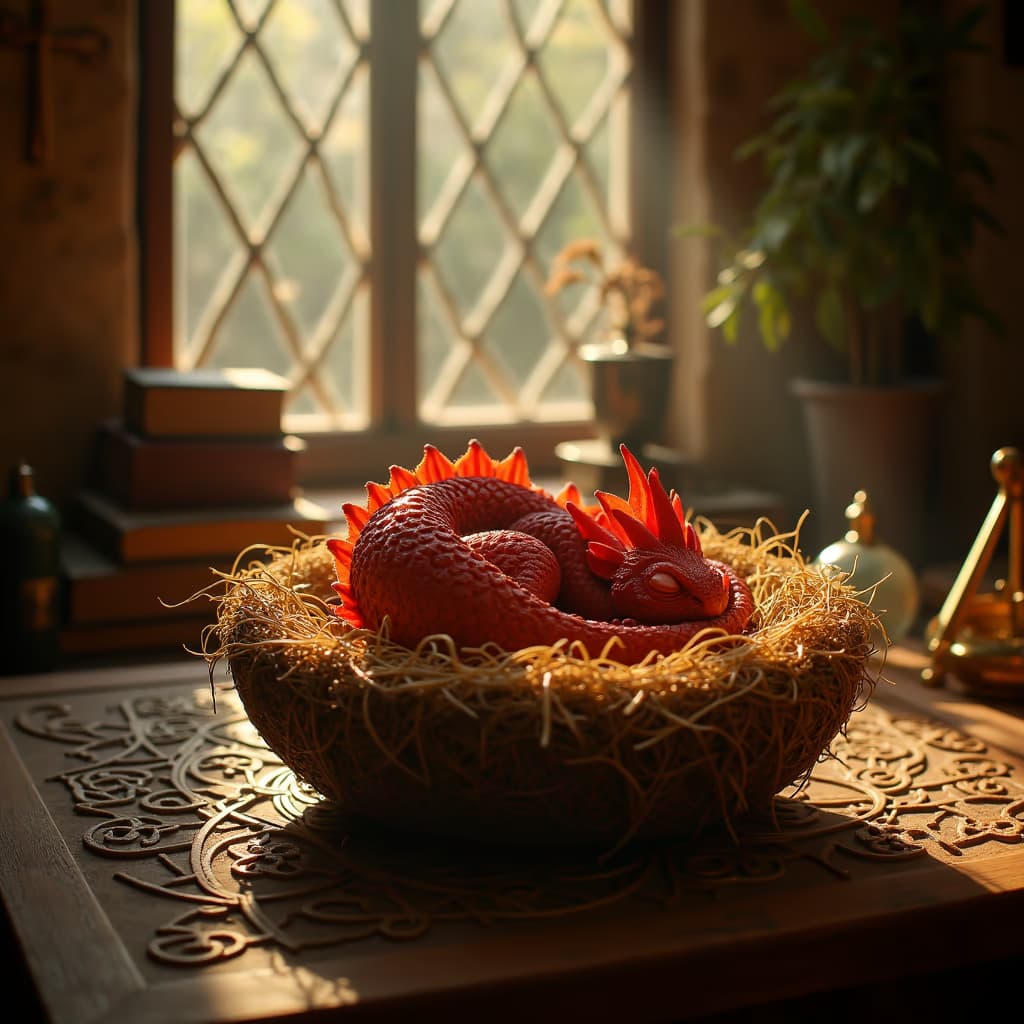 Medieval Dragon Scene